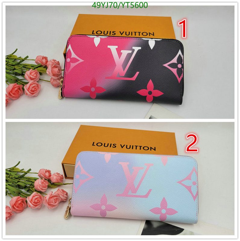 LV Bags-(4A)-Wallet-,Code: YT5600,$: 49USD