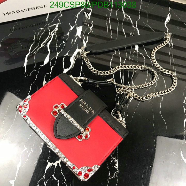 Prada Bag-(Mirror)-Diagonal-,Code: PDB113038,$: 249USD