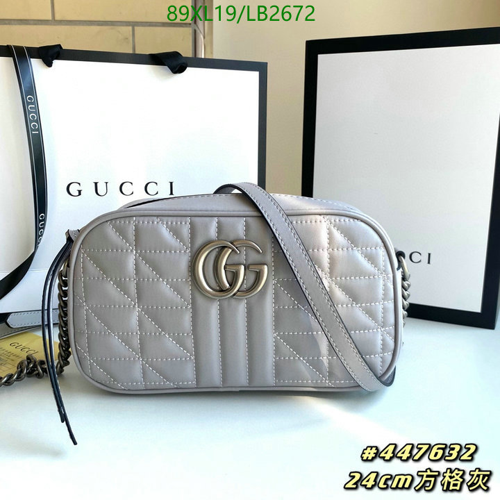 Gucci Bag-(4A)-Marmont,Code: LB2672,$: 89USD