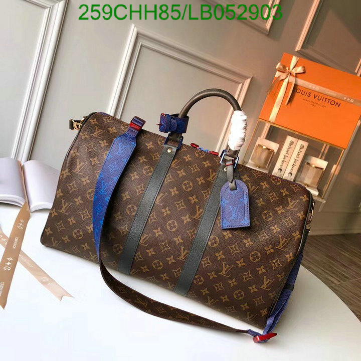 LV Bags-(Mirror)-Keepall BandouliRe 45-50-,Code: LB052903,