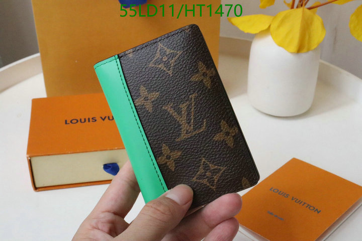 LV Bags-(Mirror)-Wallet-,Code: HT1470,$: 55USD