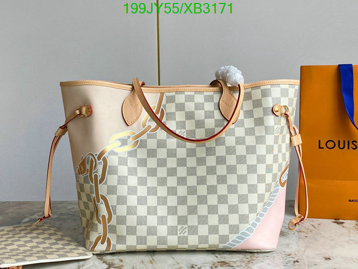 LV Bags-(Mirror)-Neverfull-,Code: XB3171,$: 199USD