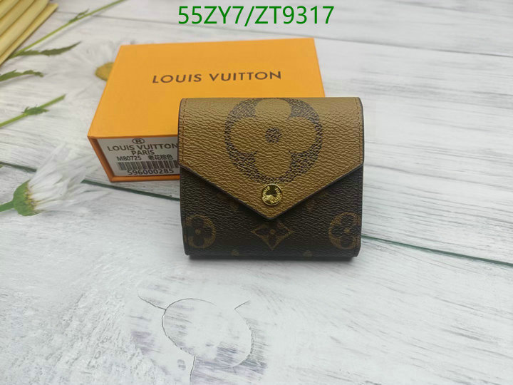 LV Bags-(4A)-Wallet-,Code: ZT9317,$: 55USD
