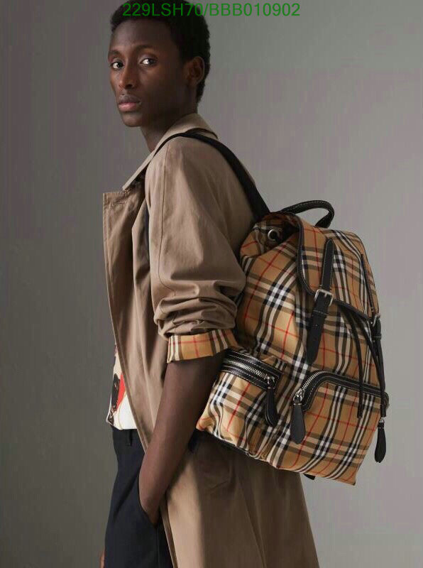 Burberry Bag-(Mirror)-Backpack-,Code:BBB010902,$:229USD