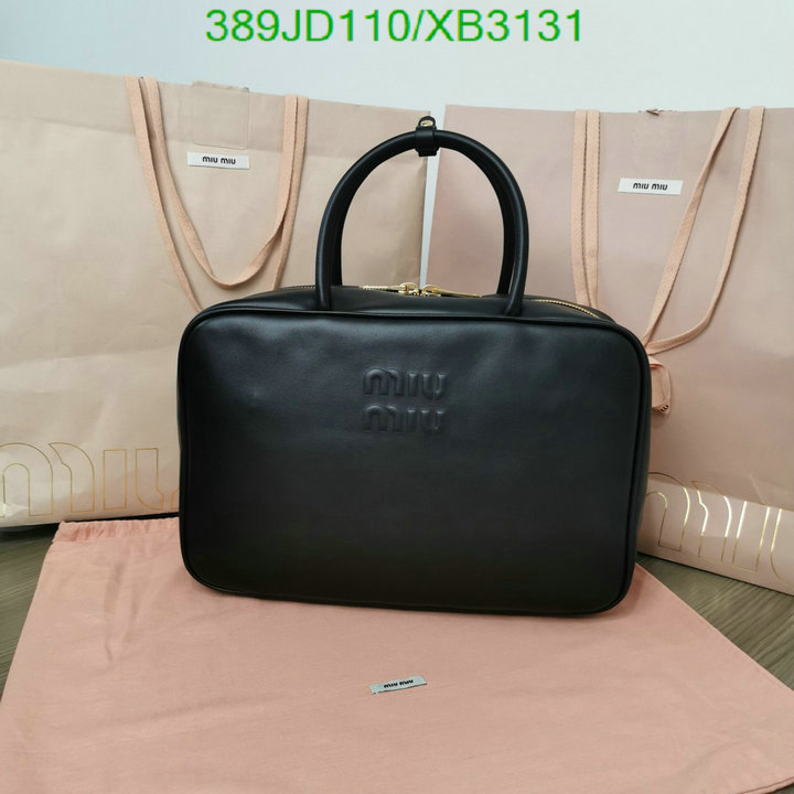 Miu Miu Bag-(Mirror)-Handbag-,Code: XB3131,$: 389USD