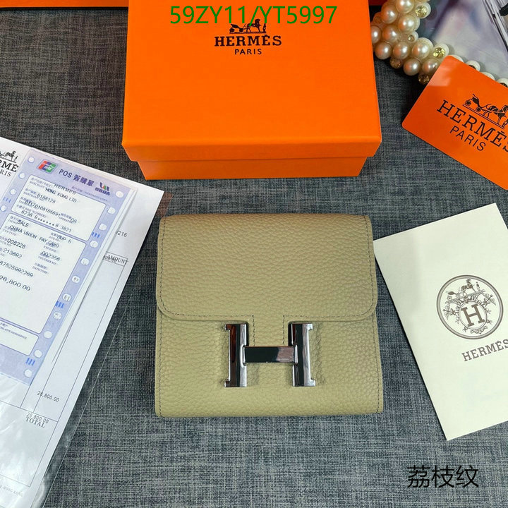 Hermes Bag-(4A)-Wallet-,Code: YT5997,$: 59USD