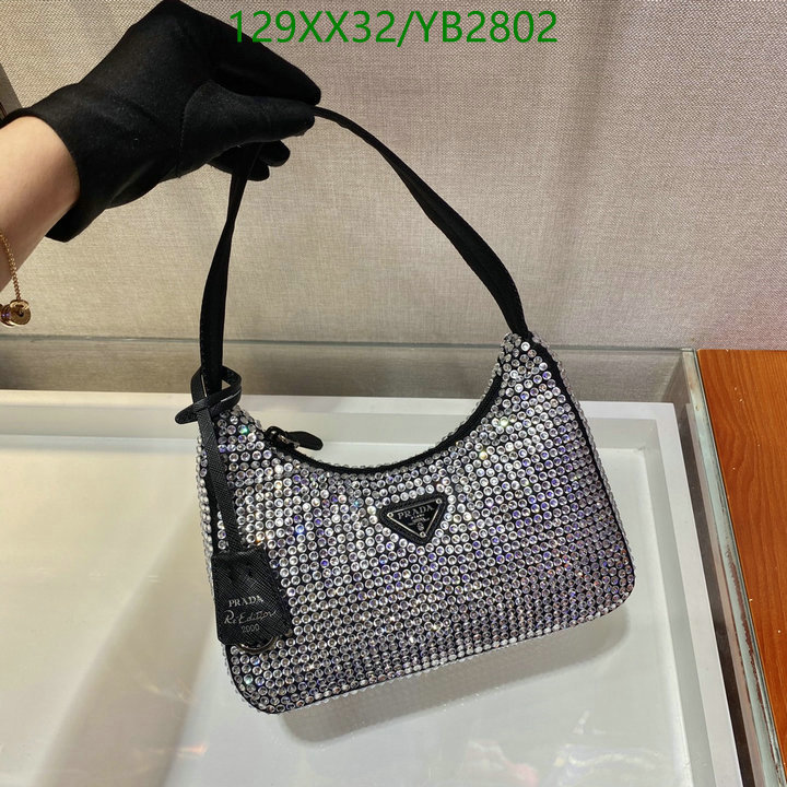 Prada Bag-(Mirror)-Re-Edition 2000,Code: YB2802,$: 129USD