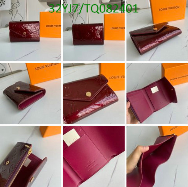LV Bags-(4A)-Wallet-,Code: TQ082401,$: 32USD