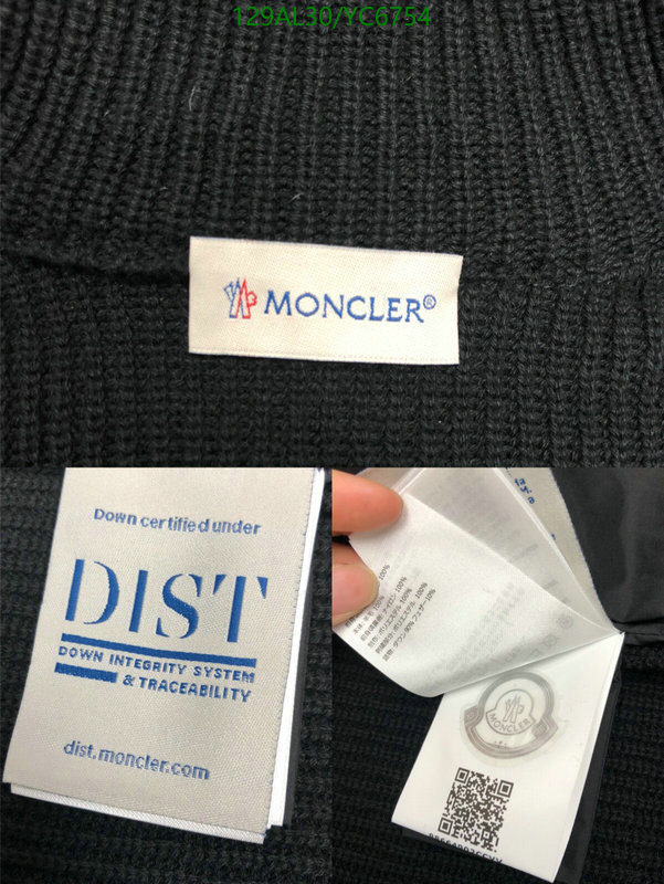 Down jacket Men-Moncler, Code: YC6754,$: 129USD