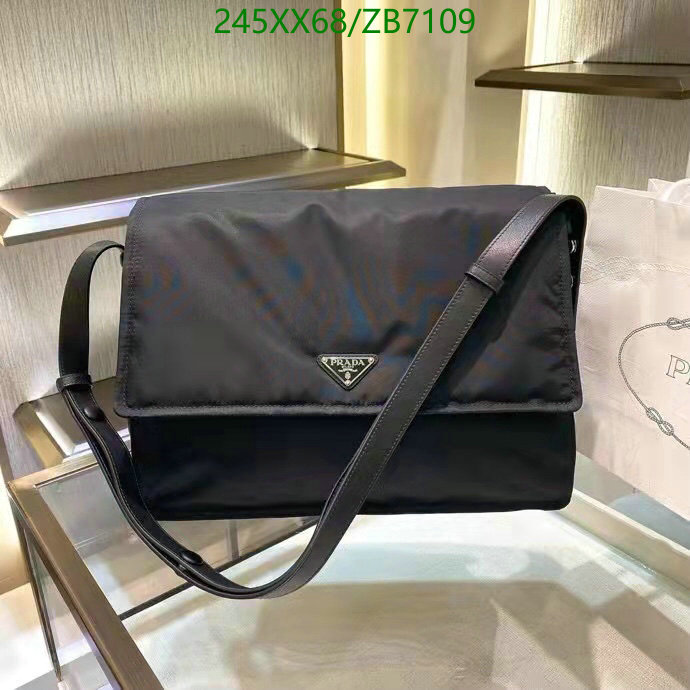 Prada Bag-(Mirror)-Diagonal-,Code: ZB7109,$: 245USD