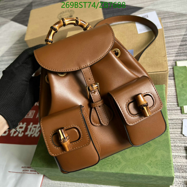 Gucci Bag-(Mirror)-Backpack-,Code: ZB7688,$: 269USD