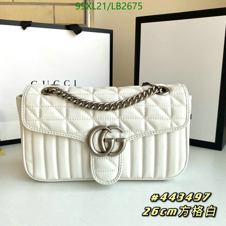 Gucci Bag-(4A)-Marmont,Code: LB2675,$: 99USD