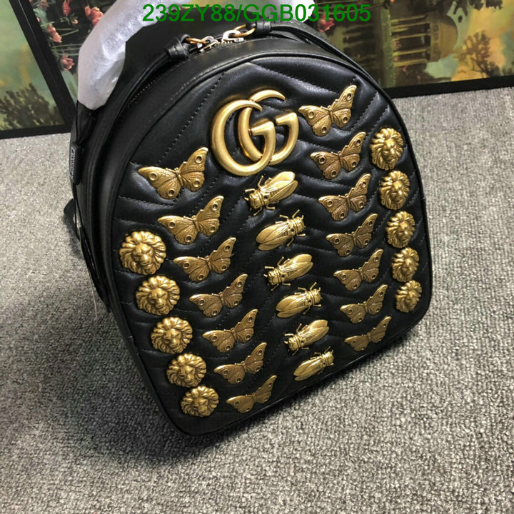 Gucci Bag-(Mirror)-Backpack-,Code: GGB031605,$: 239USD