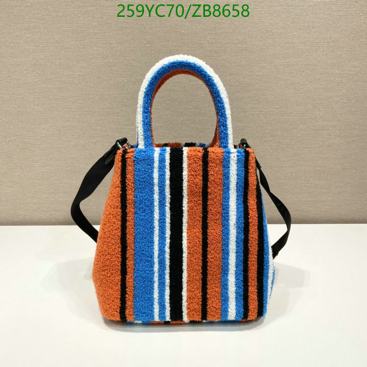 Prada Bag-(Mirror)-Handbag-,Code: ZB8658,$: 259USD