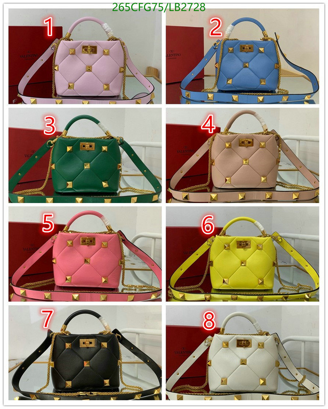 Valentino Bag-(Mirror)-Roman Stud,Code: LB2728,$: 265USD