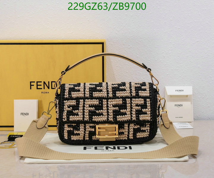 Fendi Bag-(Mirror)-Baguette,Code: ZB9700,$: 229USD