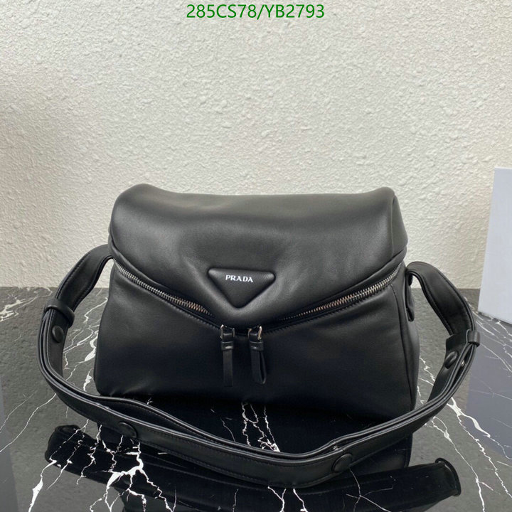 Prada Bag-(Mirror)-Diagonal-,Code: YB2793,$: 285USD