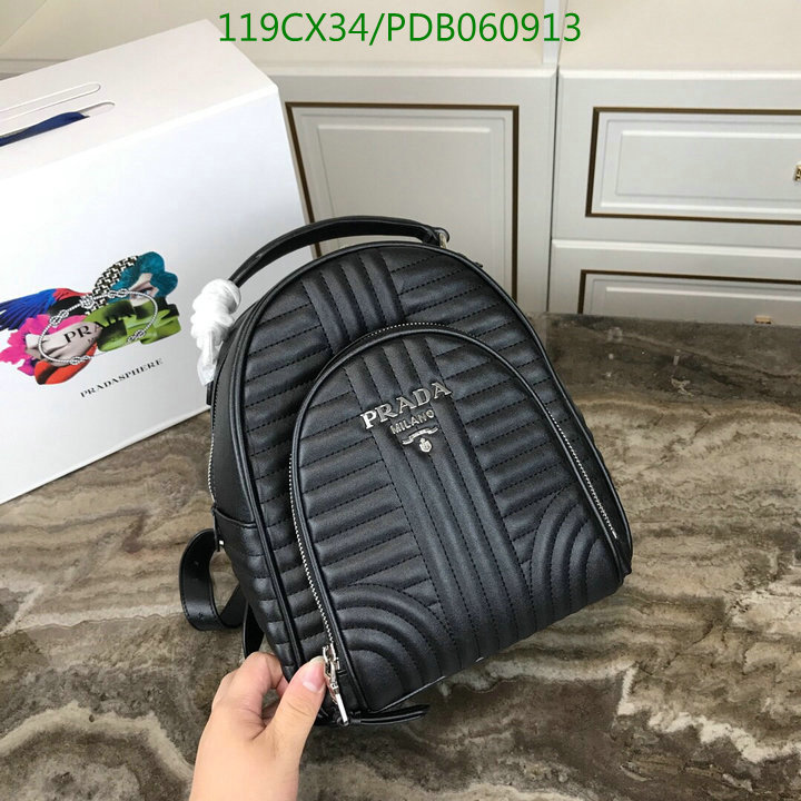 Prada Bag-(4A)-Backpack-,Code: PDB060913,$:119USD