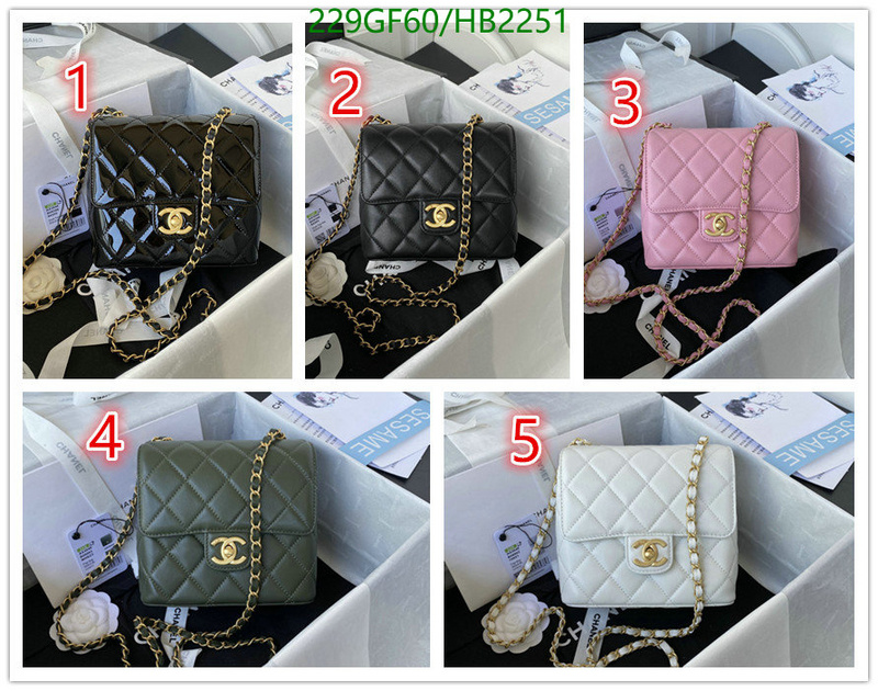 Chanel Bags -(Mirror)-Diagonal-,Code: HB2251,$: 229USD