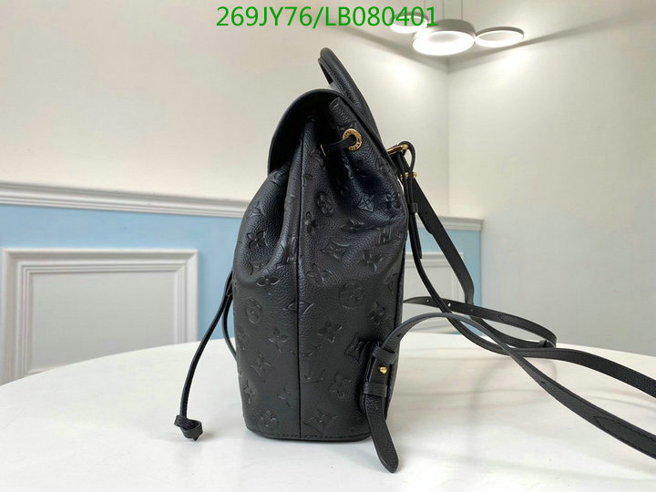 LV Bags-(Mirror)-Backpack-,Code: LB080401,$: 269USD