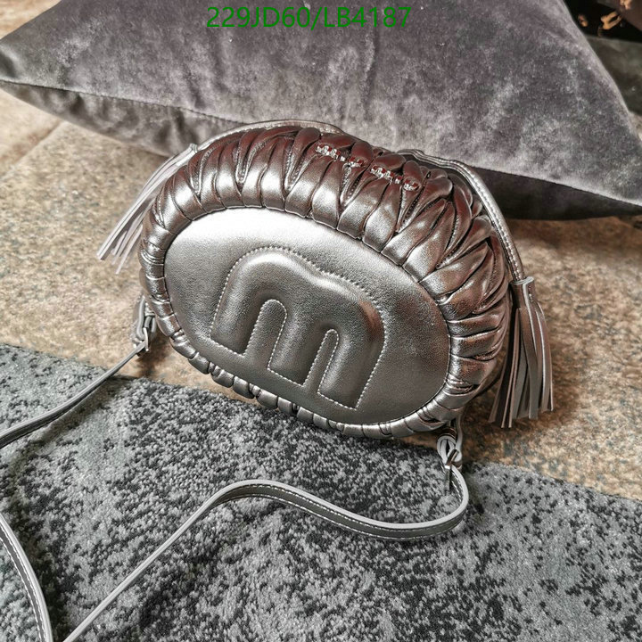 Miu Miu Bag-(Mirror)-Diagonal-,Code: LB4187,$: 229USD