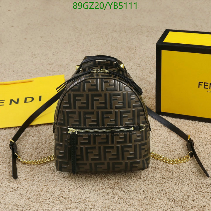 Fendi Bag-(4A)-Backpack-,Code: YB5111,$: 89USD