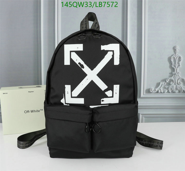 Off-White Bag-(Mirror)-Backpack-,Code: LB7572,$: 145USD