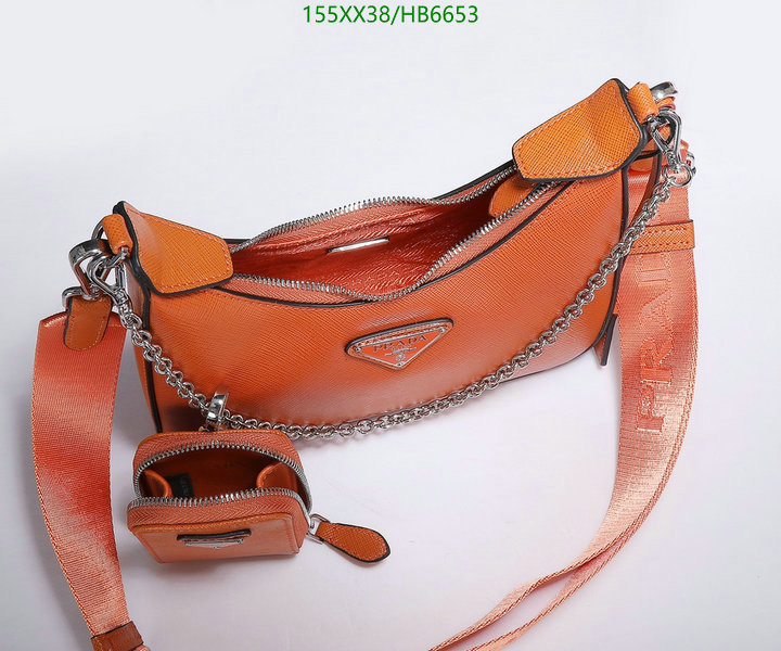 Prada Bag-(Mirror)-Re-Edition 2005,Code: HB6653,$: 155USD