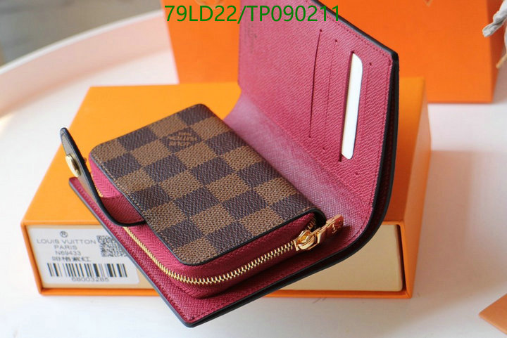 LV Bags-(Mirror)-Wallet-,Code: TP090211,$: 79USD