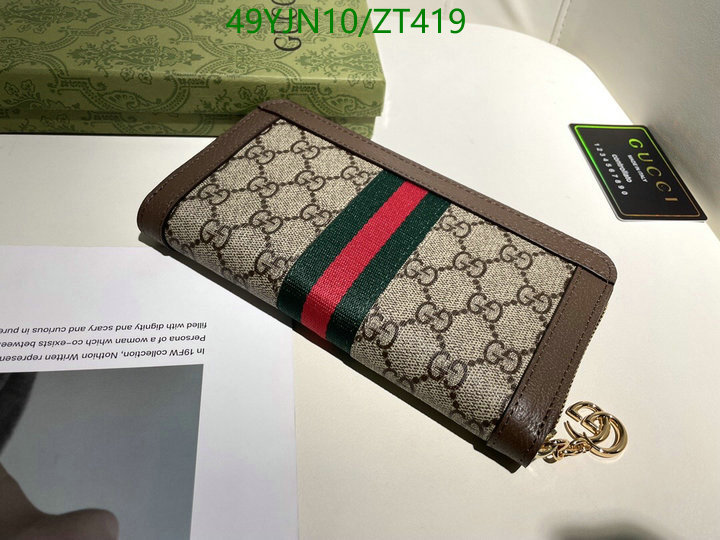 Gucci Bag-(4A)-Wallet-,Code: ZT419,$: 49USD