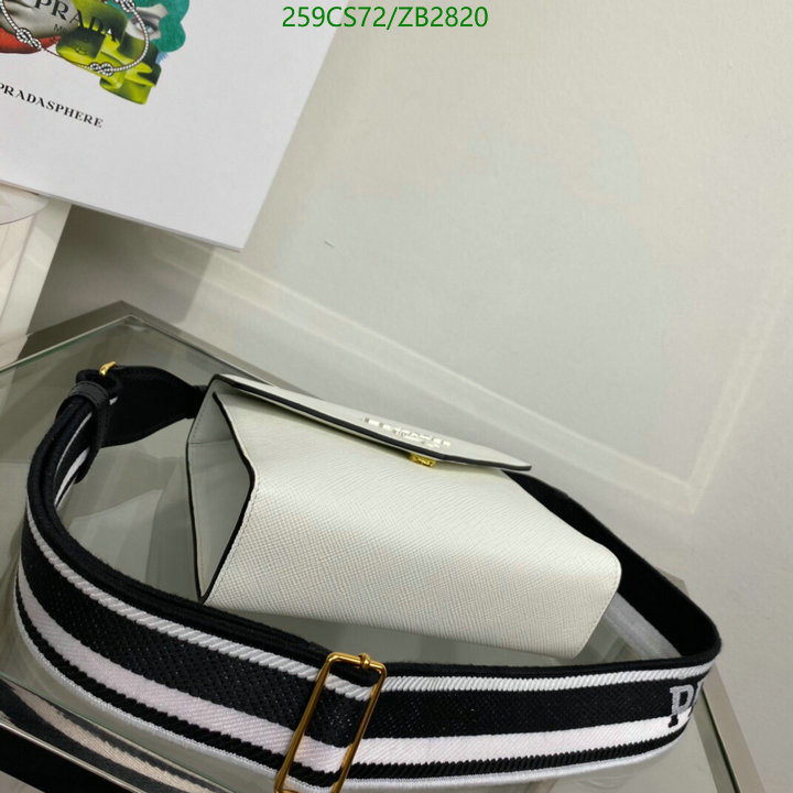 Prada Bag-(Mirror)-Diagonal-,Code: ZB2820,$: 259USD