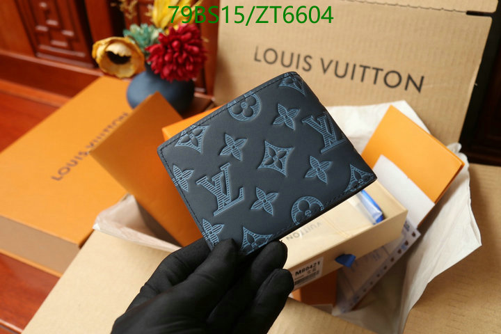 LV Bags-(Mirror)-Wallet-,Code: ZT6604,$: 79USD