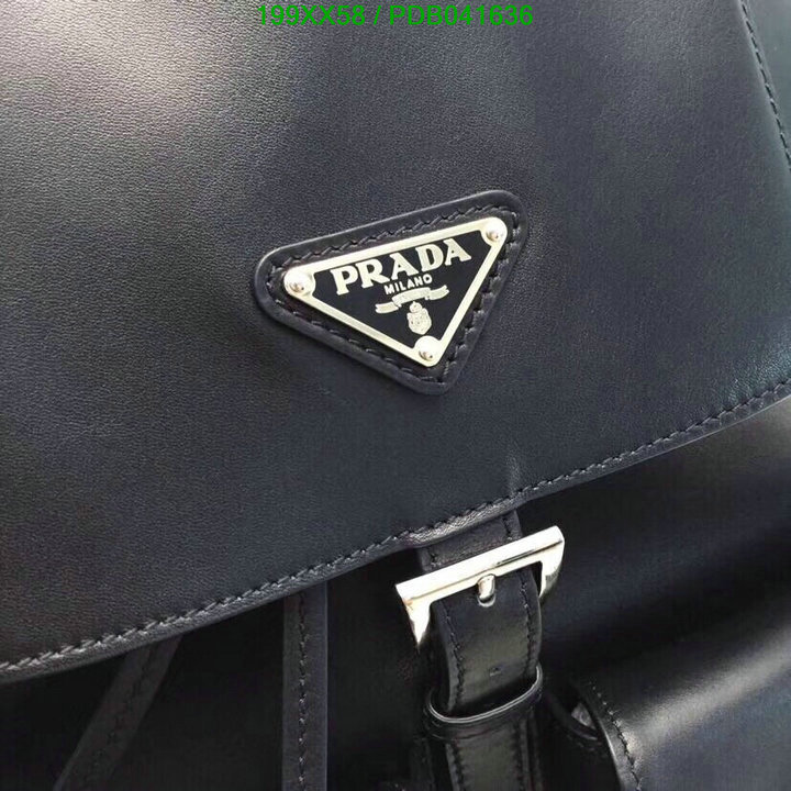 Prada Bag-(Mirror)-Backpack-,Code: PDB041636,$: 199USD