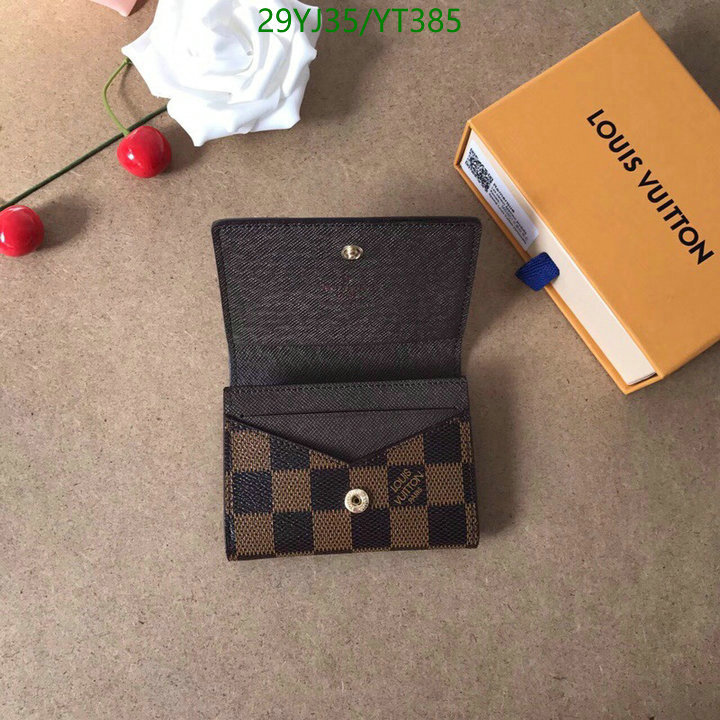 LV Bags-(4A)-Wallet-,Code: YT385,$: 29USD