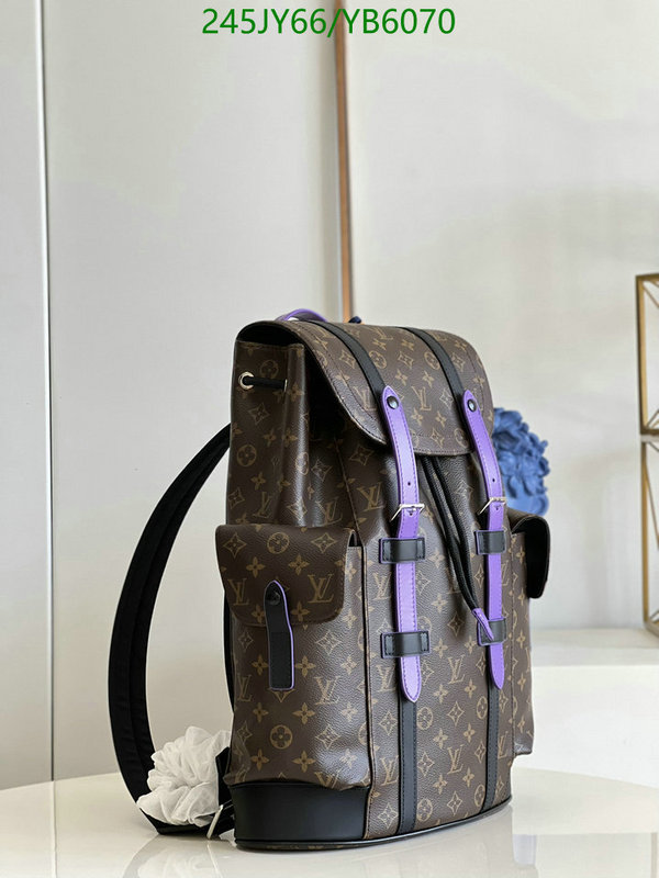 LV Bags-(Mirror)-Backpack-,Code: YB6070,$: 245USD