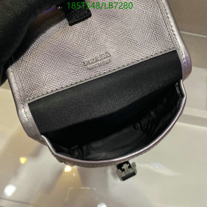 Prada Bag-(Mirror)-Diagonal-,Code: LB7280,$: 185USD