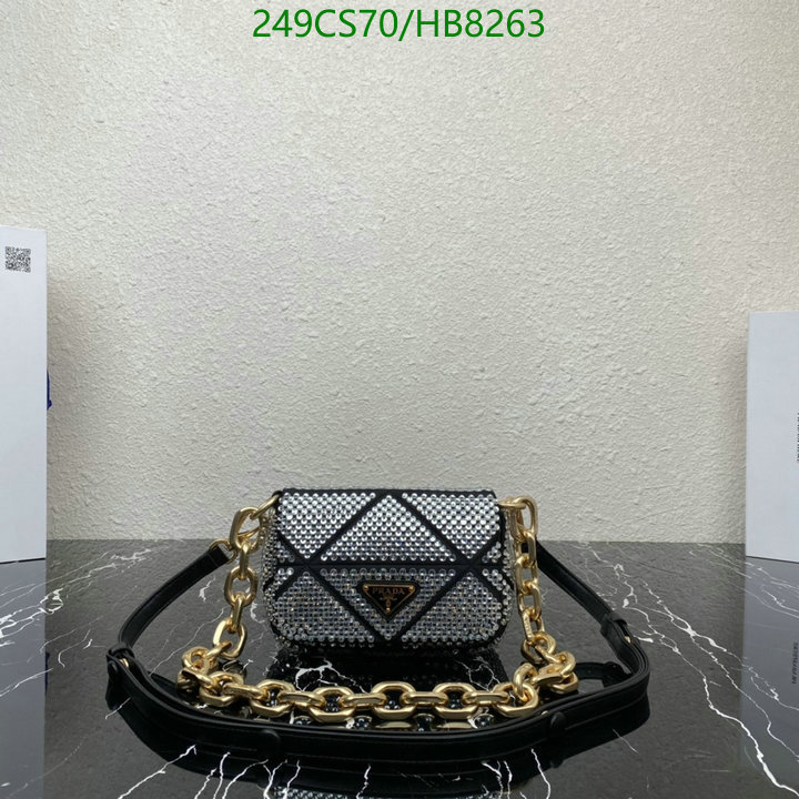 Prada Bag-(Mirror)-Diagonal-,Code: HB8263,$: 249USD