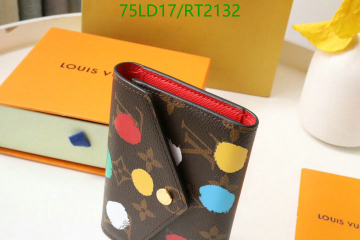 LV Bags-(Mirror)-Wallet-,Code: RT2132,$: 75USD