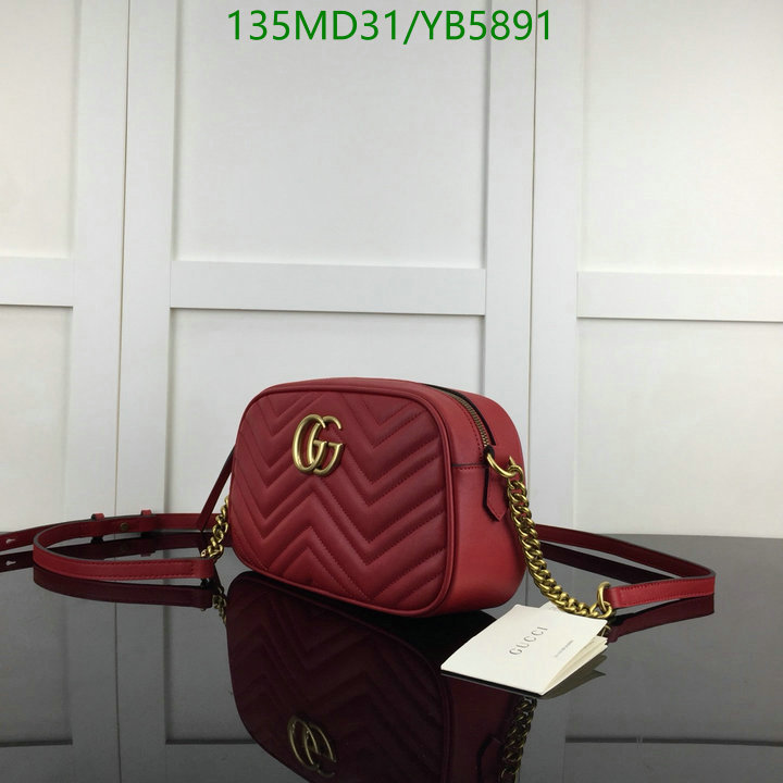 Gucci Bag-(Mirror)-Marmont,Code: YB5891,$: 135USD