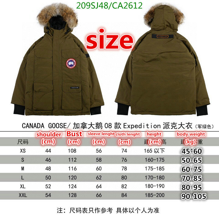 Down jacket Women-Canada Goose, Code: CA2612,$: 209USD