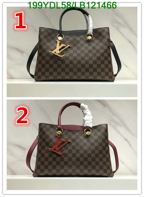 LV Bags-(Mirror)-Handbag-,Code: LB121466,$: 199USD