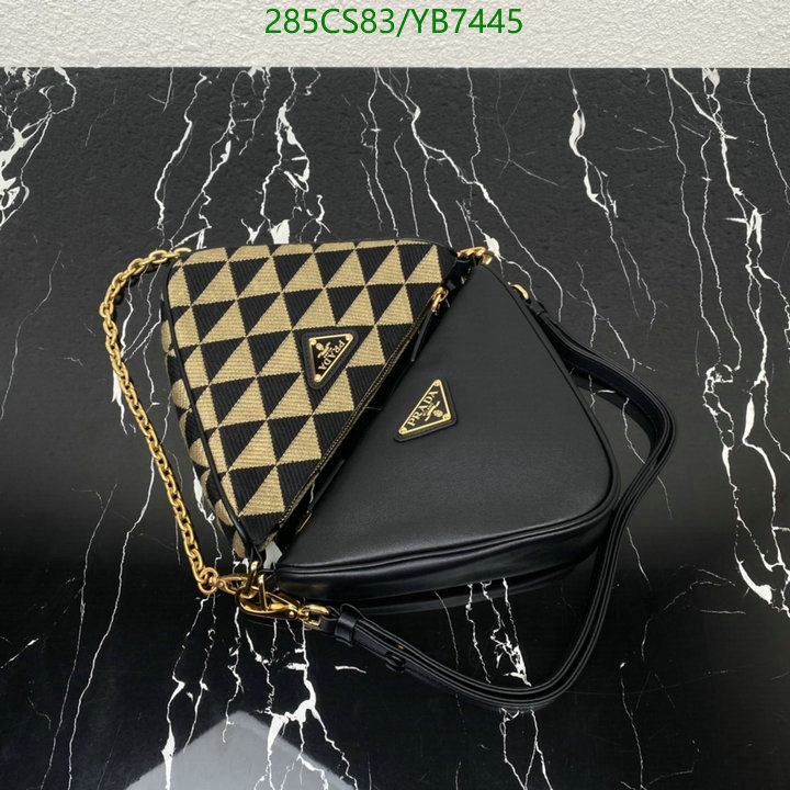 Prada Bag-(Mirror)-Triangle,Code: YB7445,$: 285USD