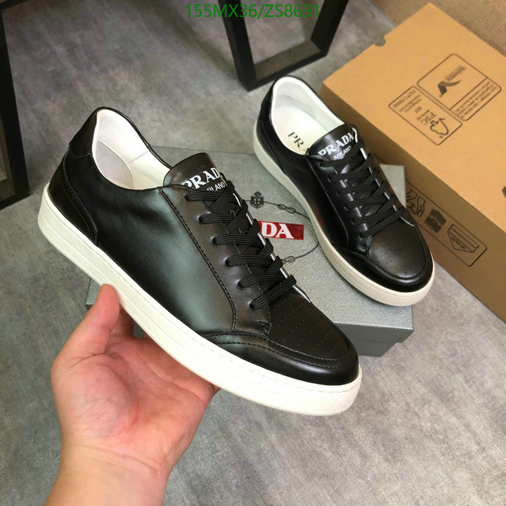 Men shoes-Prada, Code: ZS8631,$: 155USD