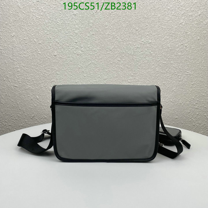 Prada Bag-(Mirror)-Diagonal-,Code: ZB2381,$: 195USD