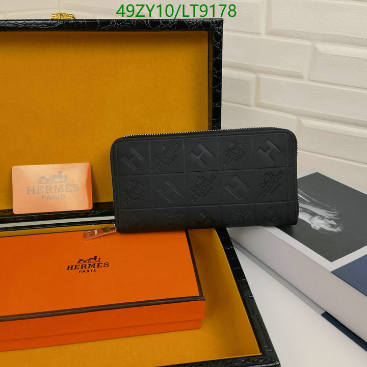 Hermes Bag-(4A)-Wallet-,Code: LT9178,$: 49USD
