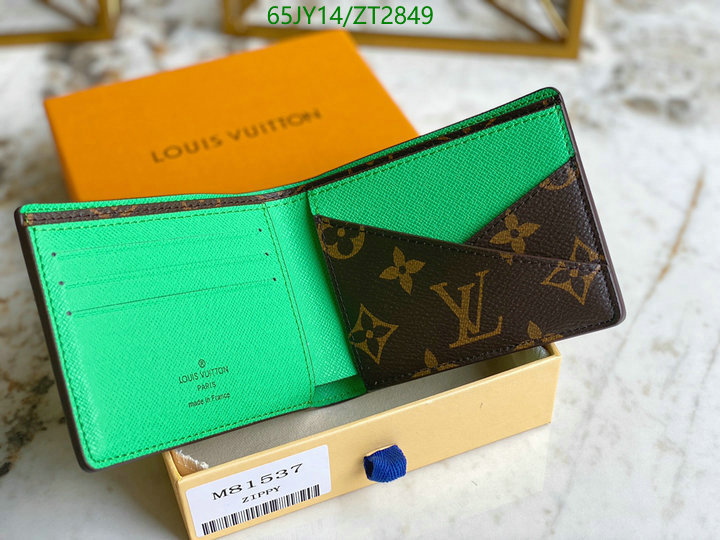 LV Bags-(Mirror)-Wallet-,Code: ZT2849,$: 65USD