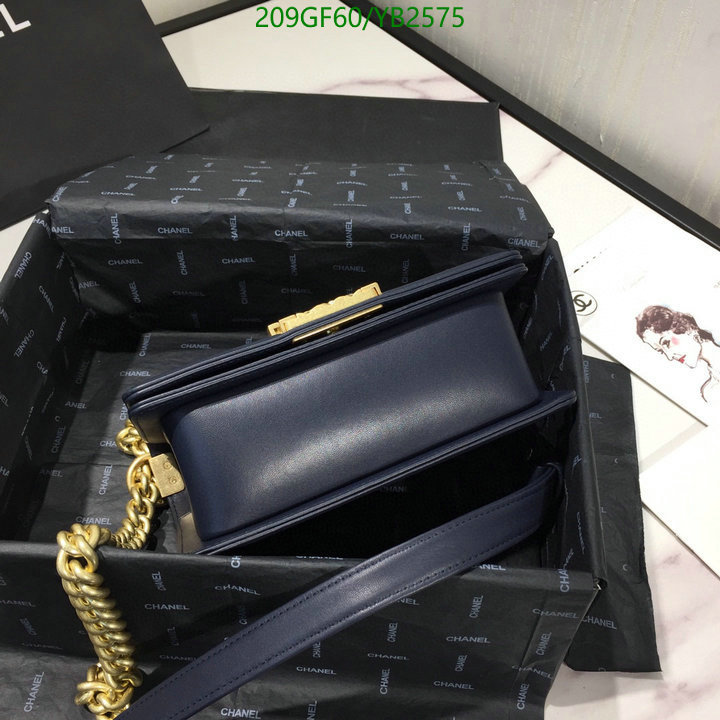 Chanel Bags -(Mirror)-Le Boy,Code: YB2575,$: 209USD