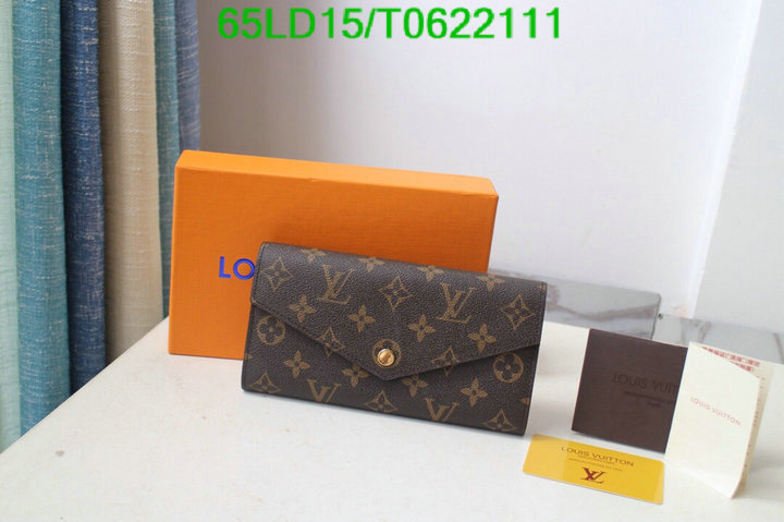 LV Bags-(Mirror)-Wallet-,Code: T0622111,$: 65USD