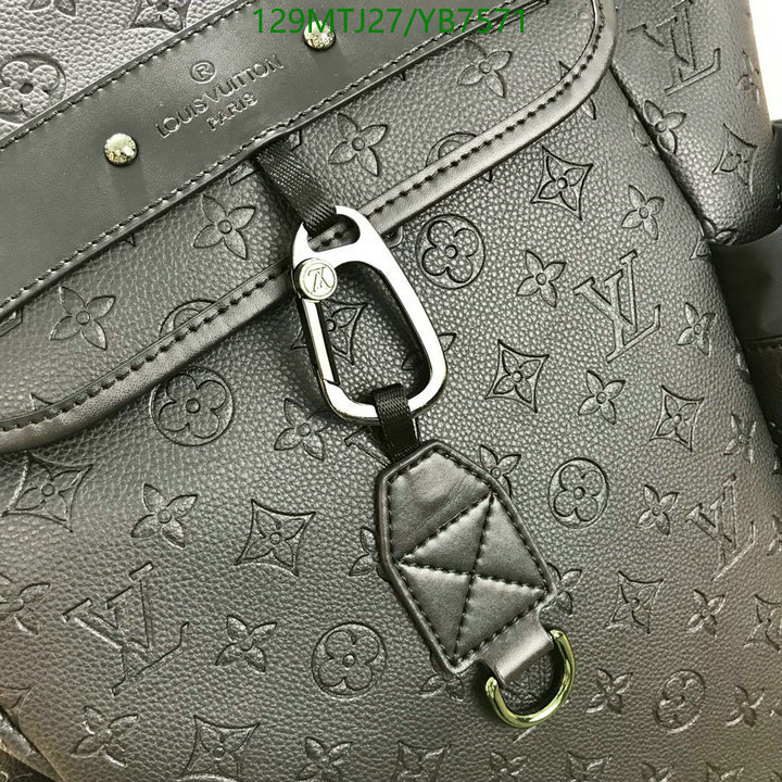 LV Bags-(4A)-Backpack-,Code: YB7571,$: 129USD