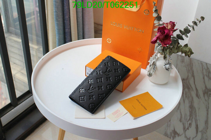 LV Bags-(Mirror)-Wallet-,Code: T062251,$: 79USD